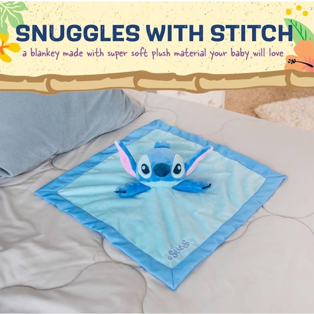 Baby Lilo and Stitch blanket Snuggle Toy Stuffed Animal for Newborn Infants